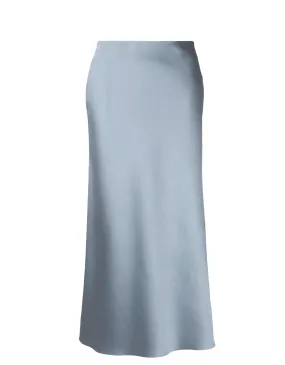 Eudora Maxi Bias Skirt- Silver