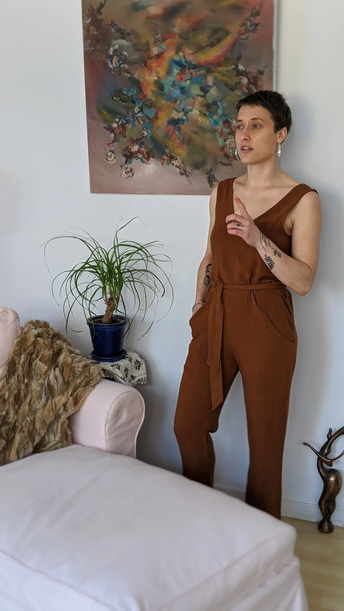 Eve Gravel Owl Moon Jumpsuit - Various Colours (Online Exclusive)