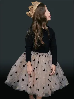 Eyes To The Skies Sweater Tutu Dress