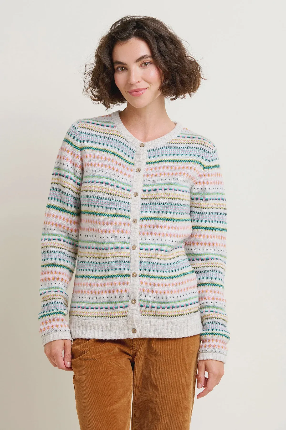 Fairisle Sparkle Knitted Cardigan