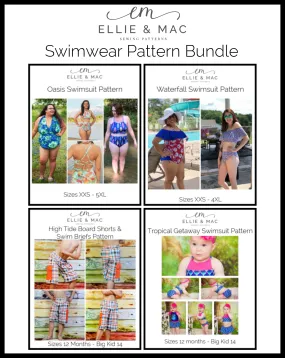 Family Swimwear Pattern Bundle