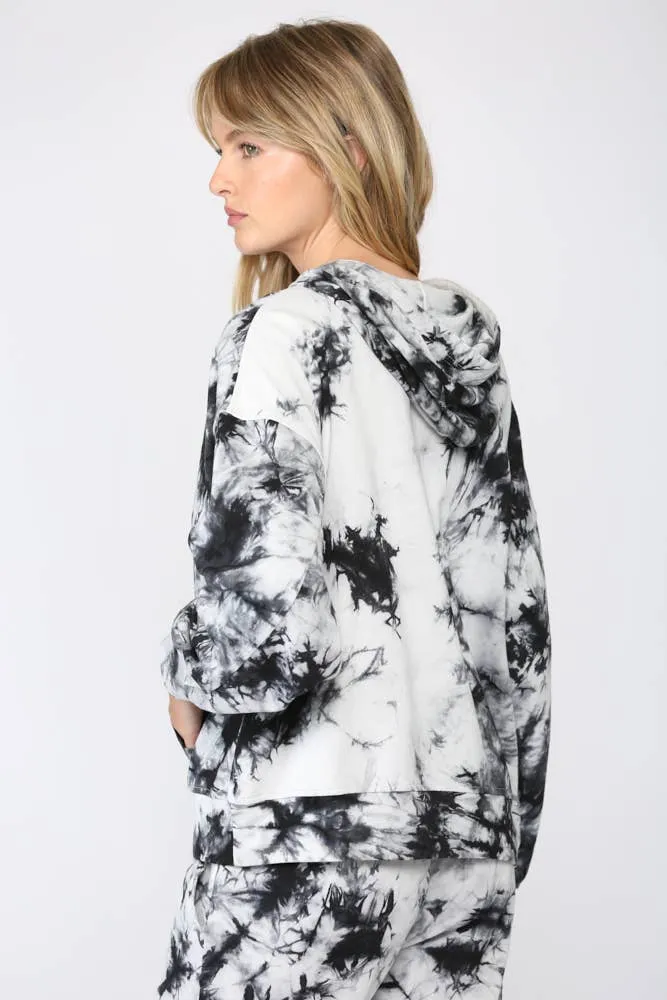 Fate Tie-Dye Print Hooded Loungewear