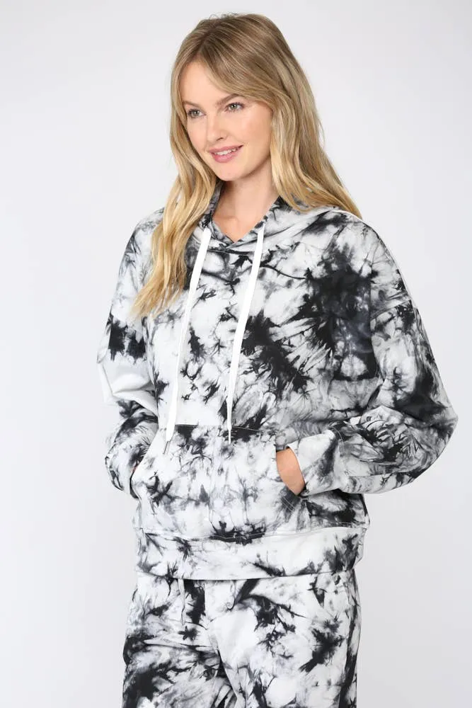 Fate Tie-Dye Print Hooded Loungewear