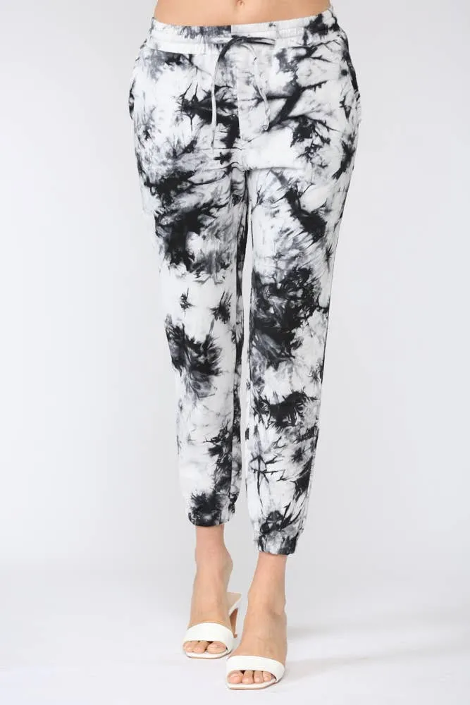 Fate Tie-Dye Print Hooded Loungewear