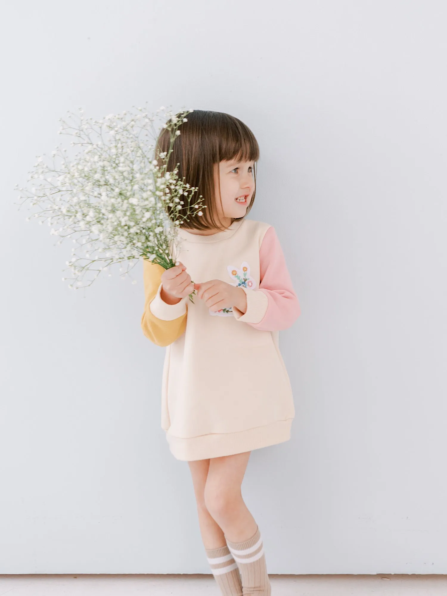 Floral Tunic Sweater Dress [PREORDER]