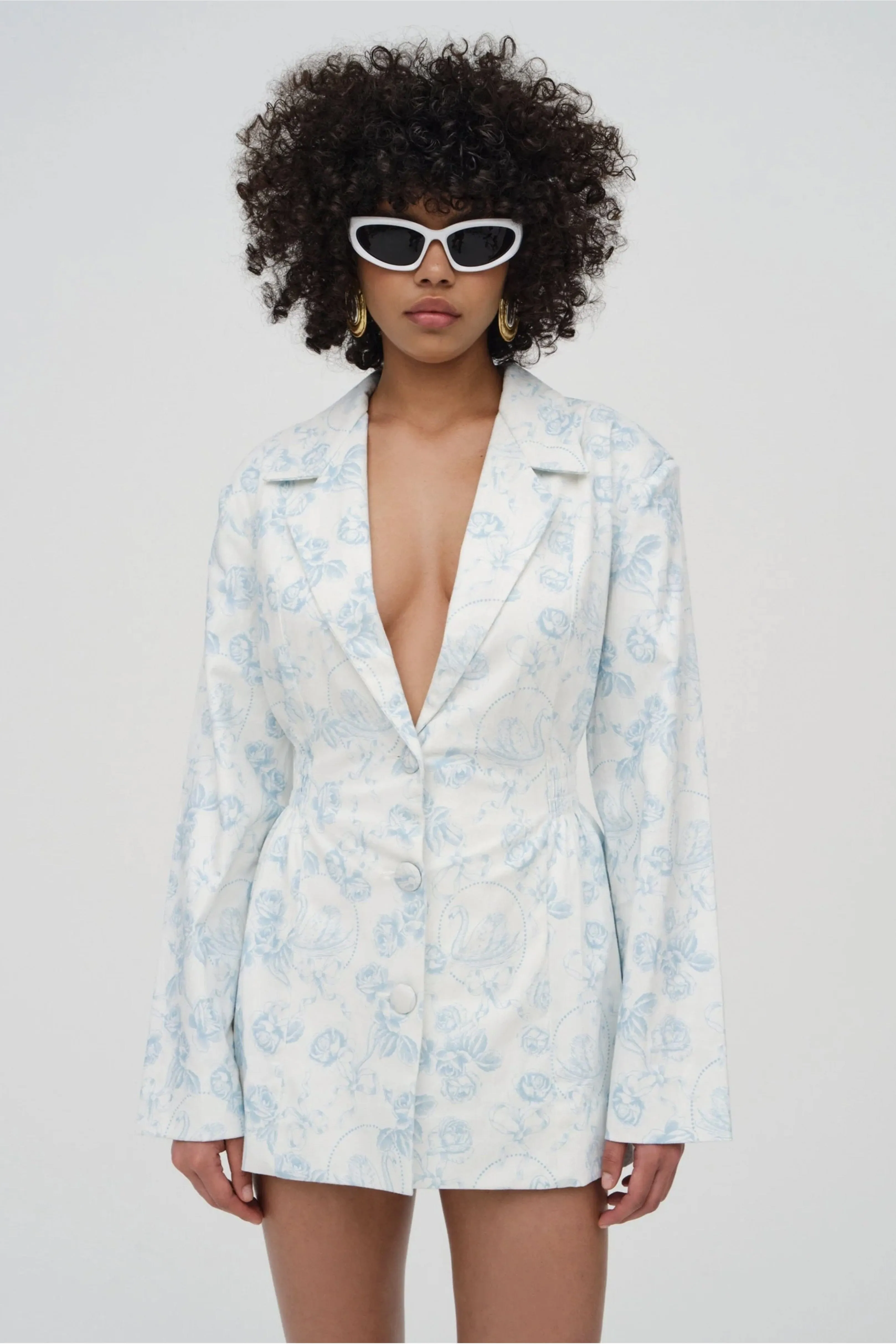 FOR LOVE & LEMONS | Chantal Blazer Dress - Blue