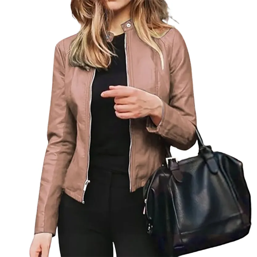 Funki Buys | Jackets | Women's Slim Fit Faux Leather Jackets