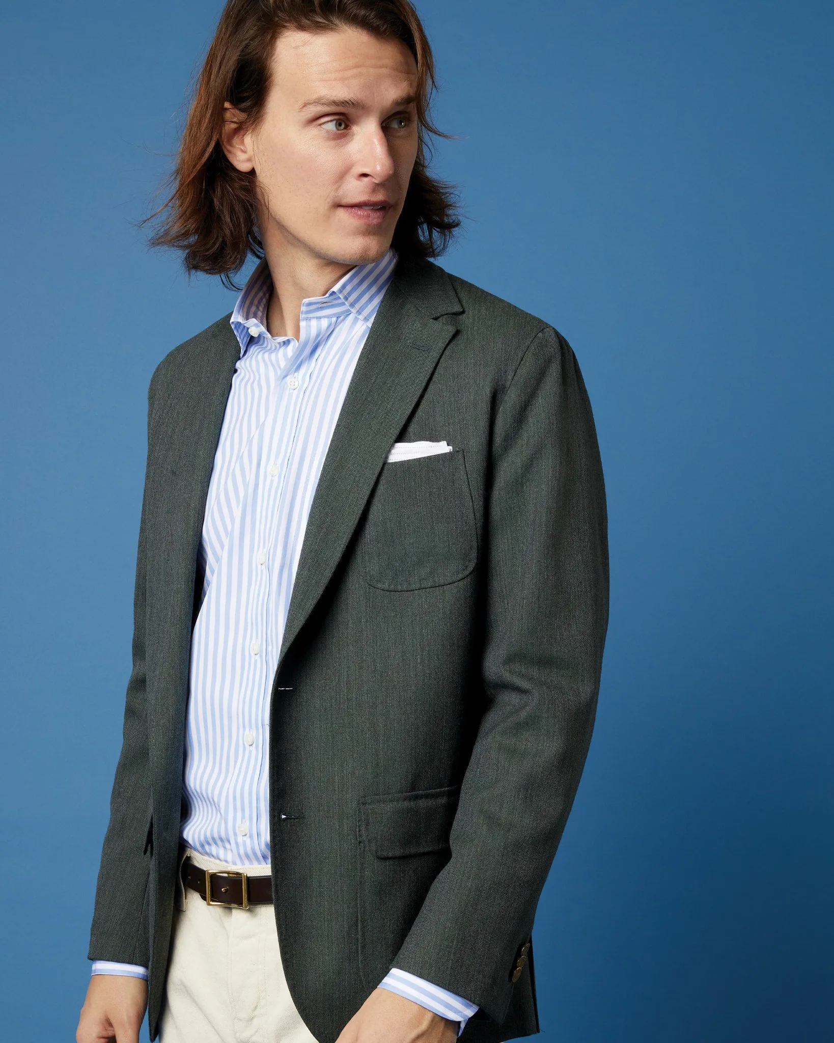 Ghost Blazer in Lovat High-Twist