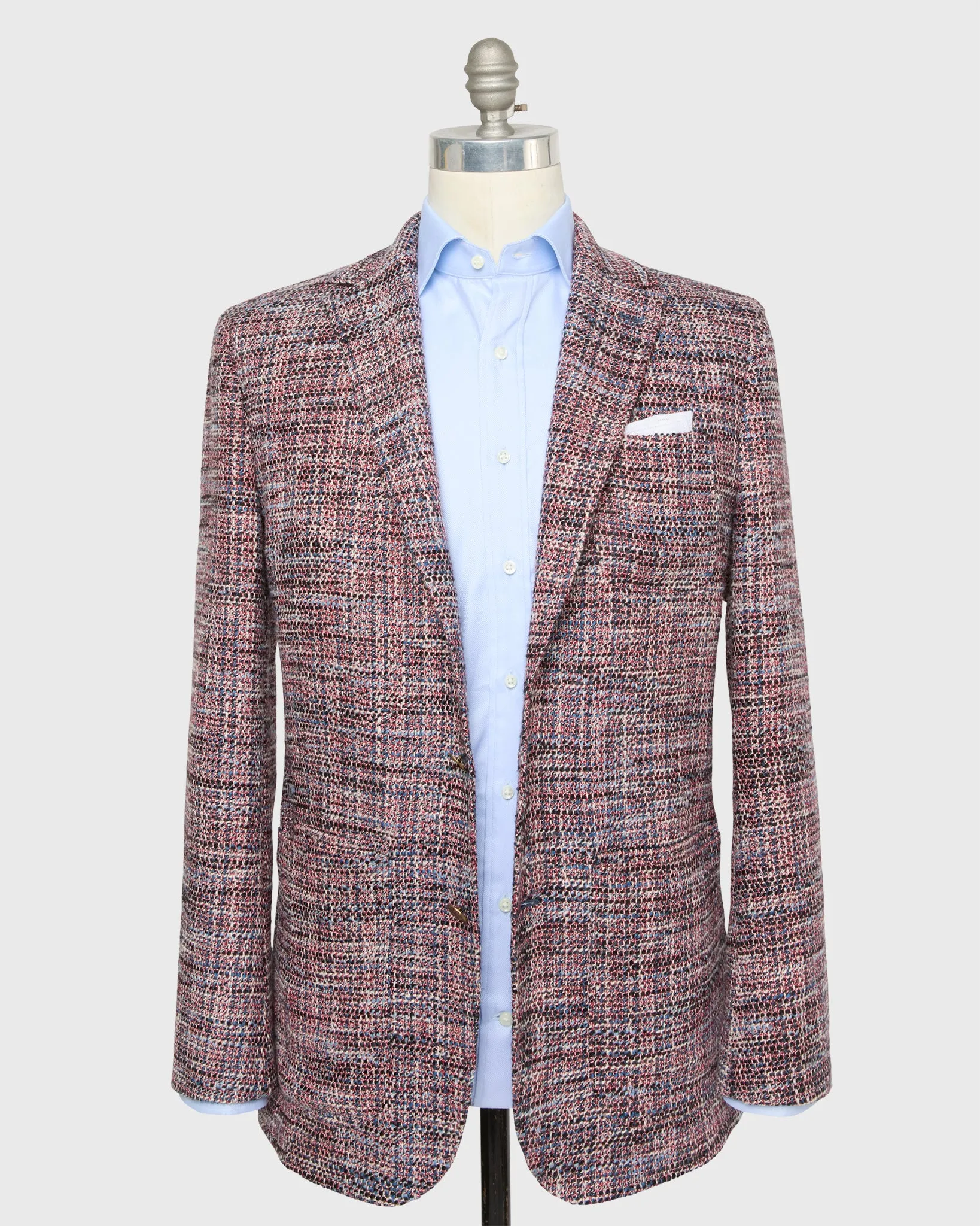 Ghost Blazer in Red/White/Blue Tweed