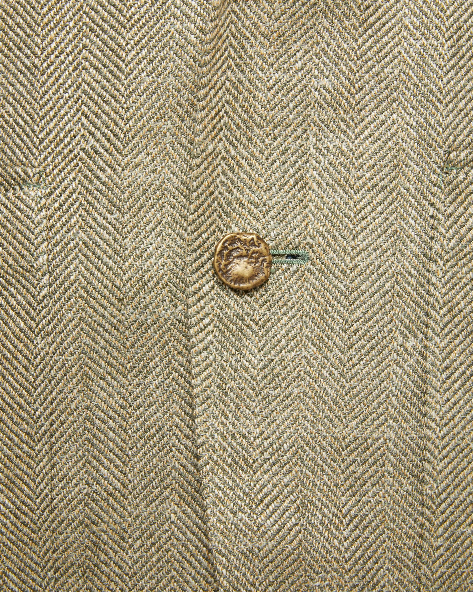 Ghost Blazer in Sage/Wheat Herringbone