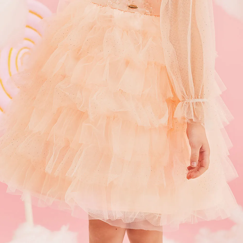 Girl Pageant Dress Multi-layered Tulle