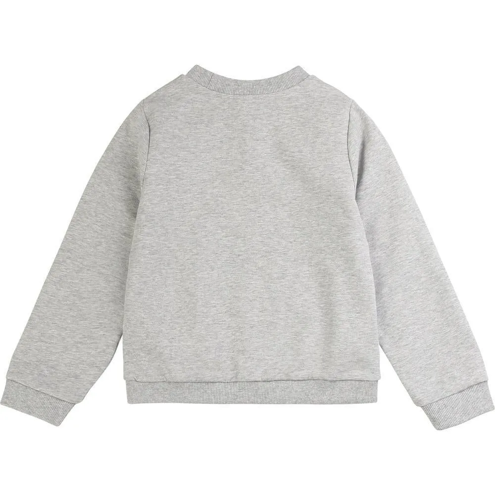 Girls Light Grey Sweatshirt