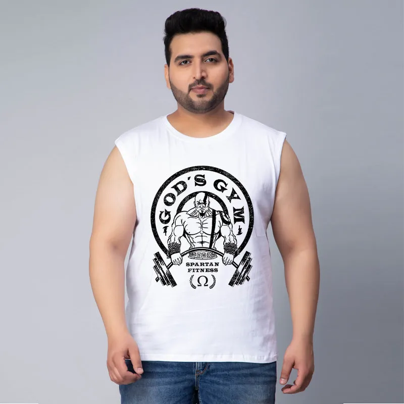 GOD'S GYM GOLD GYM LOGO GYM SLEEVELESS VEST