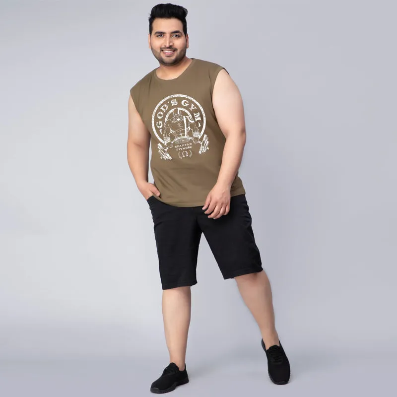 GOD'S GYM GOLD GYM LOGO GYM SLEEVELESS VEST