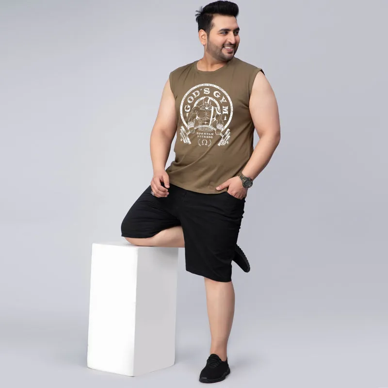 GOD'S GYM GOLD GYM LOGO GYM SLEEVELESS VEST