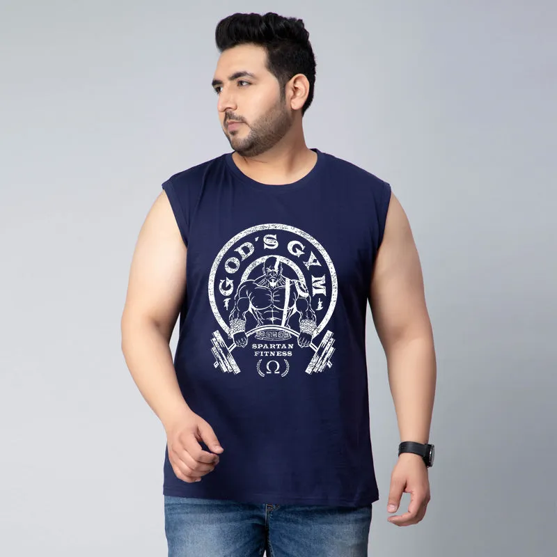 GOD'S GYM GOLD GYM LOGO GYM SLEEVELESS VEST