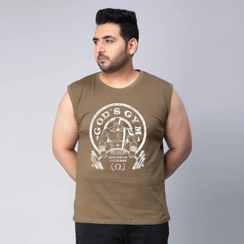 GOD'S GYM GOLD GYM LOGO GYM SLEEVELESS VEST