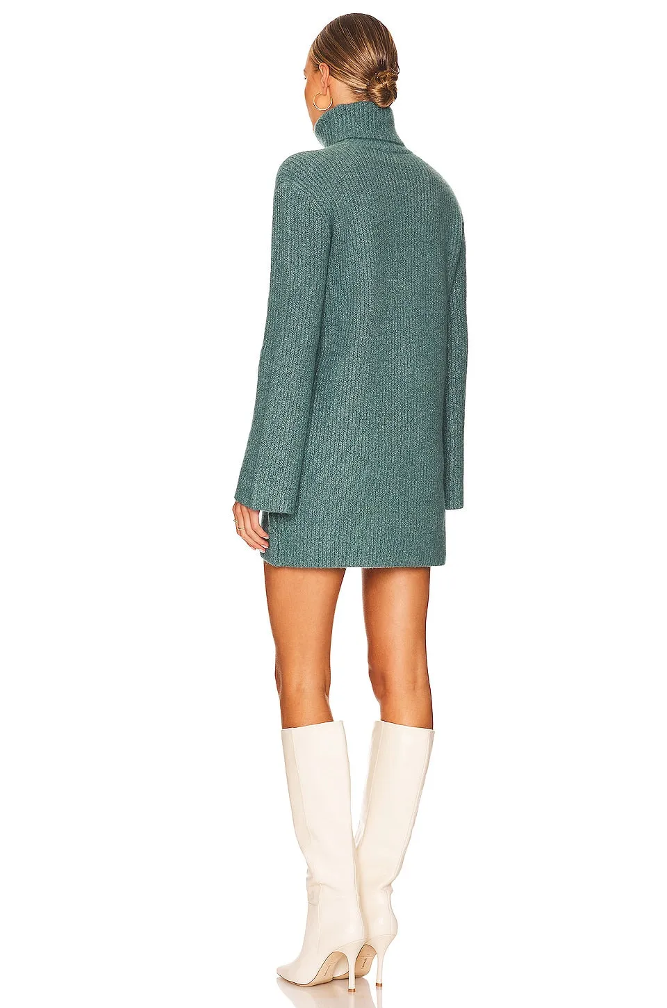 Green Foliage Abbie Sweater Dress