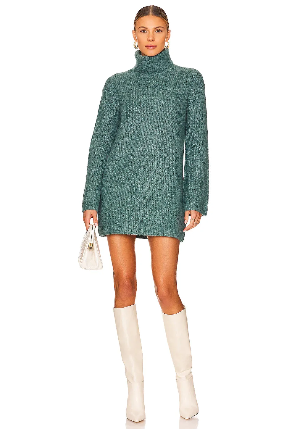 Green Foliage Abbie Sweater Dress