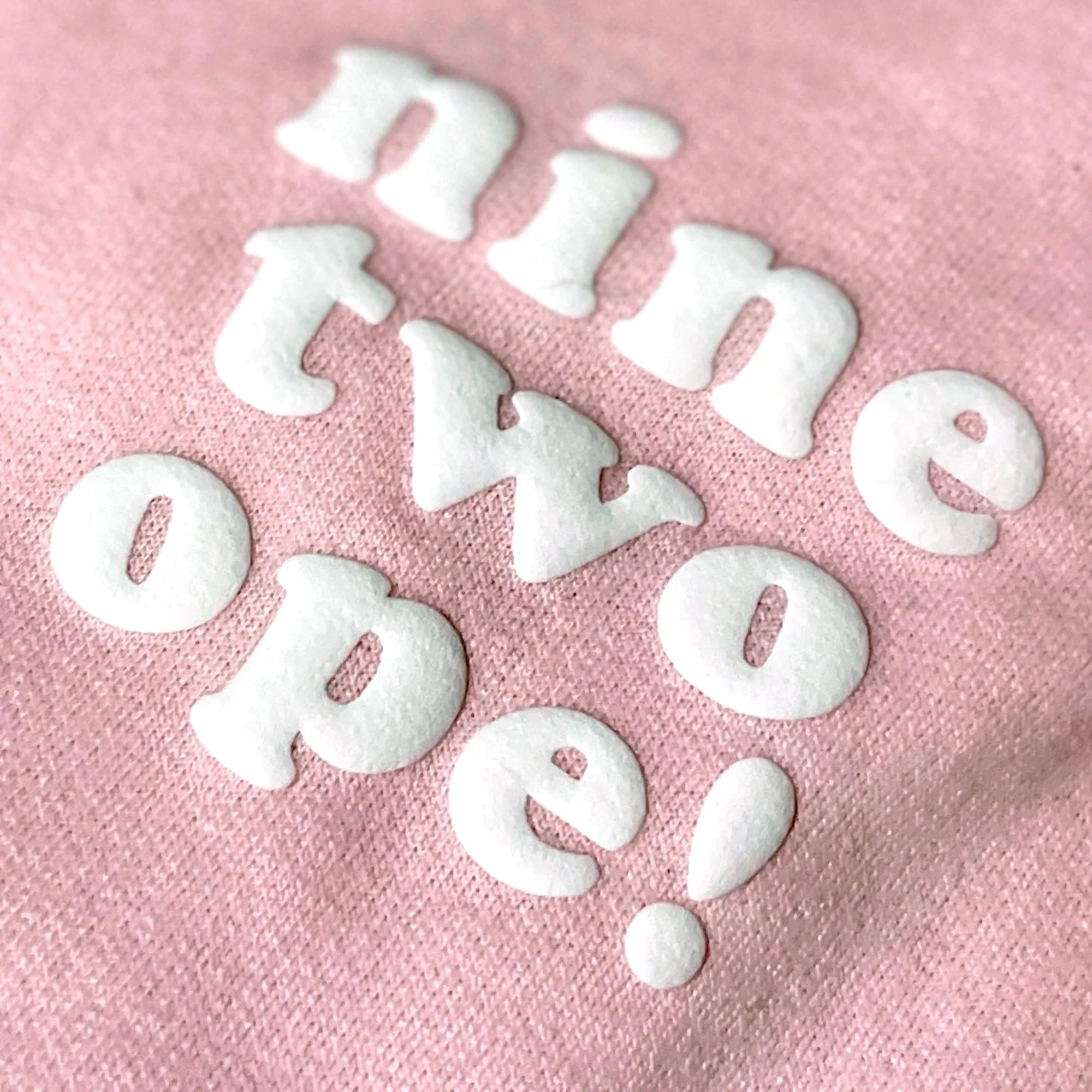 Heather Red "nine two ope!" Area Code Crewneck Sweatshirt - 3D Puff Lettering