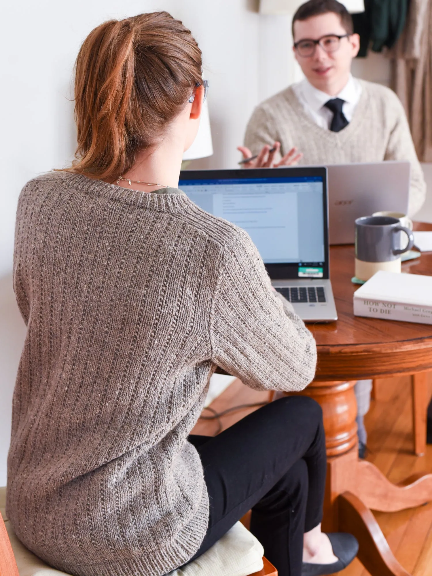 Her Home Office Cardigan <br/><small>knitting pattern</small>