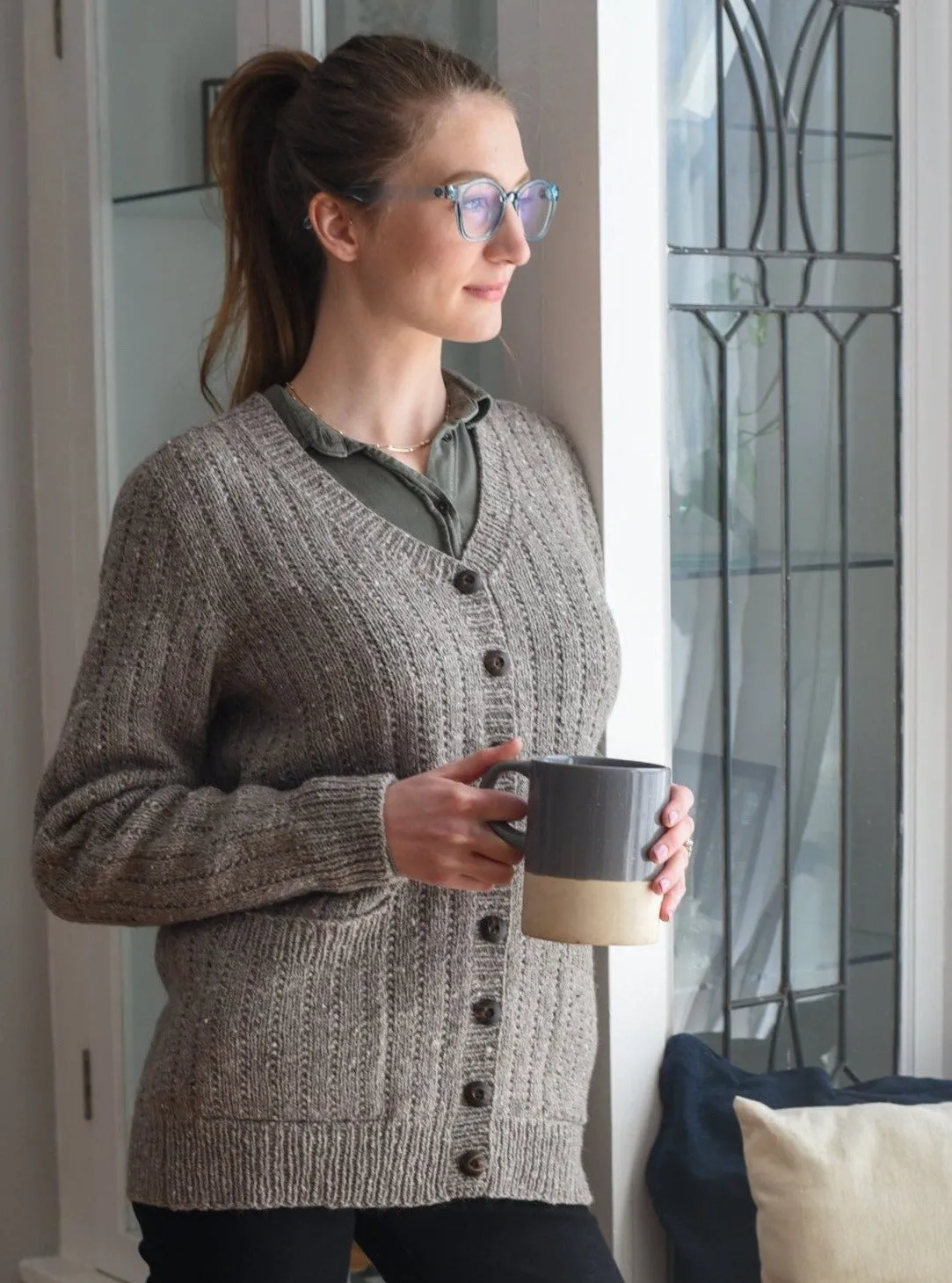 Her Home Office Cardigan <br/><small>knitting pattern</small>