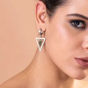 Inverted Triangle Hoop Earrings