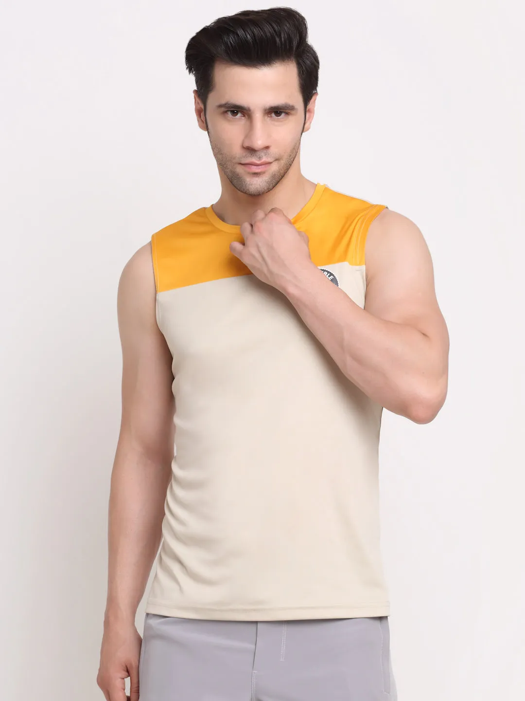 Invincible Men's Color Block Sleeveless Tee