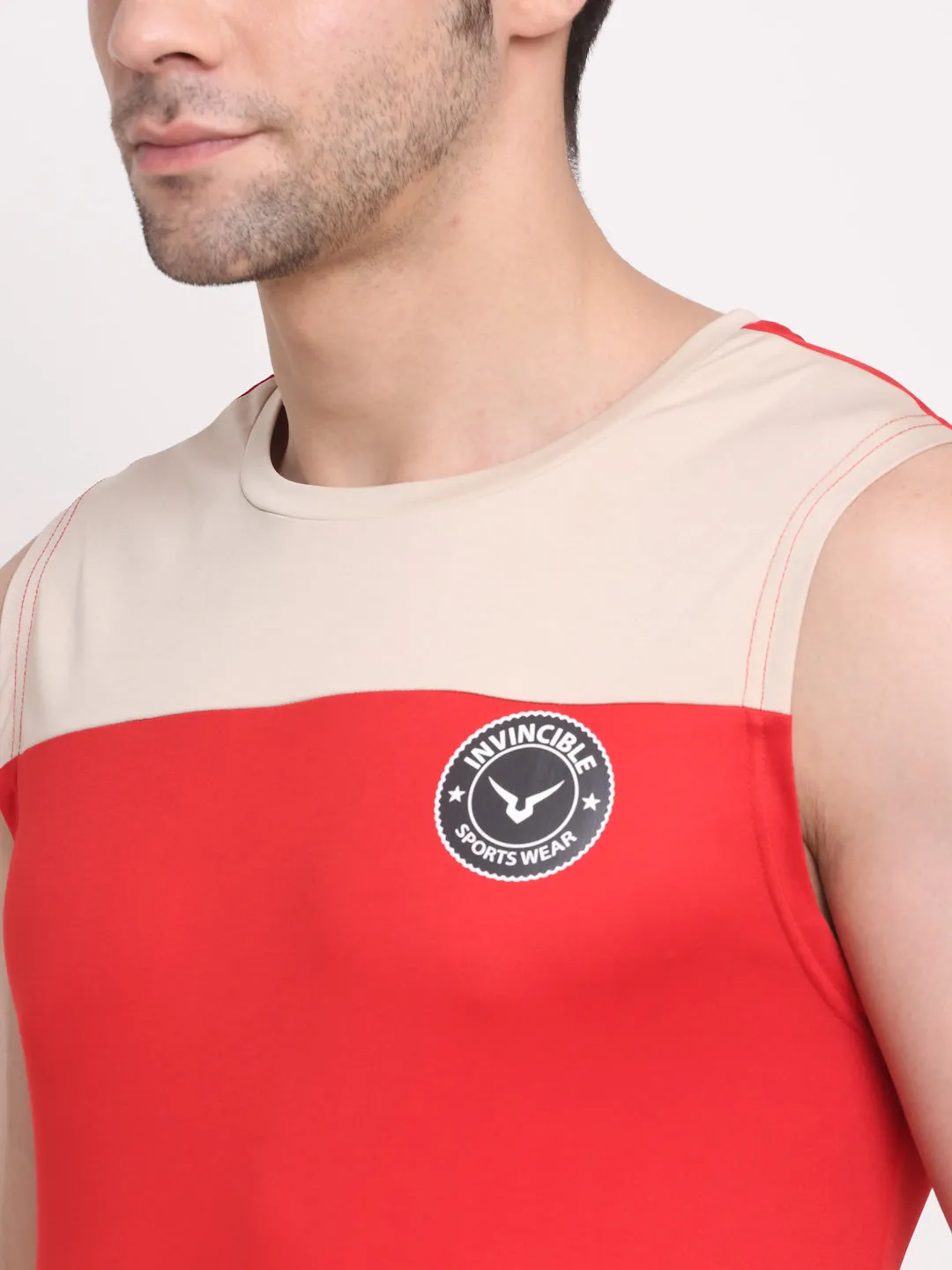 Invincible Men's Color Block Sleeveless Tee