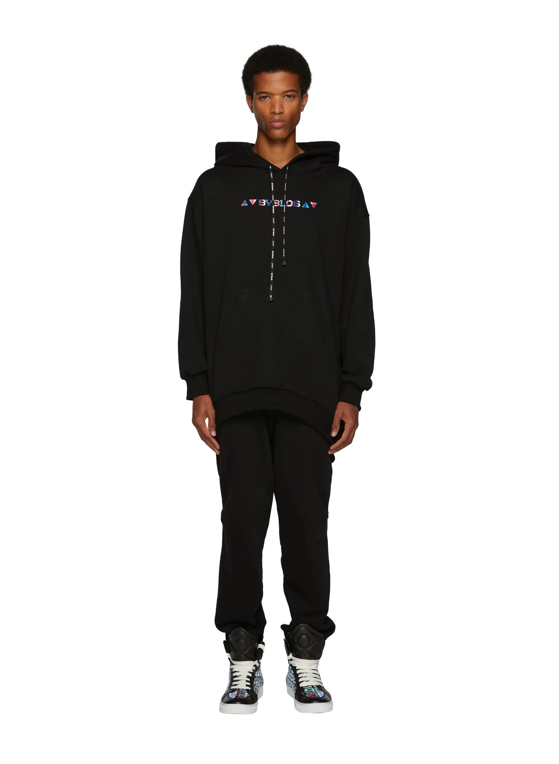 Iridescent Logo Hoodie Dress