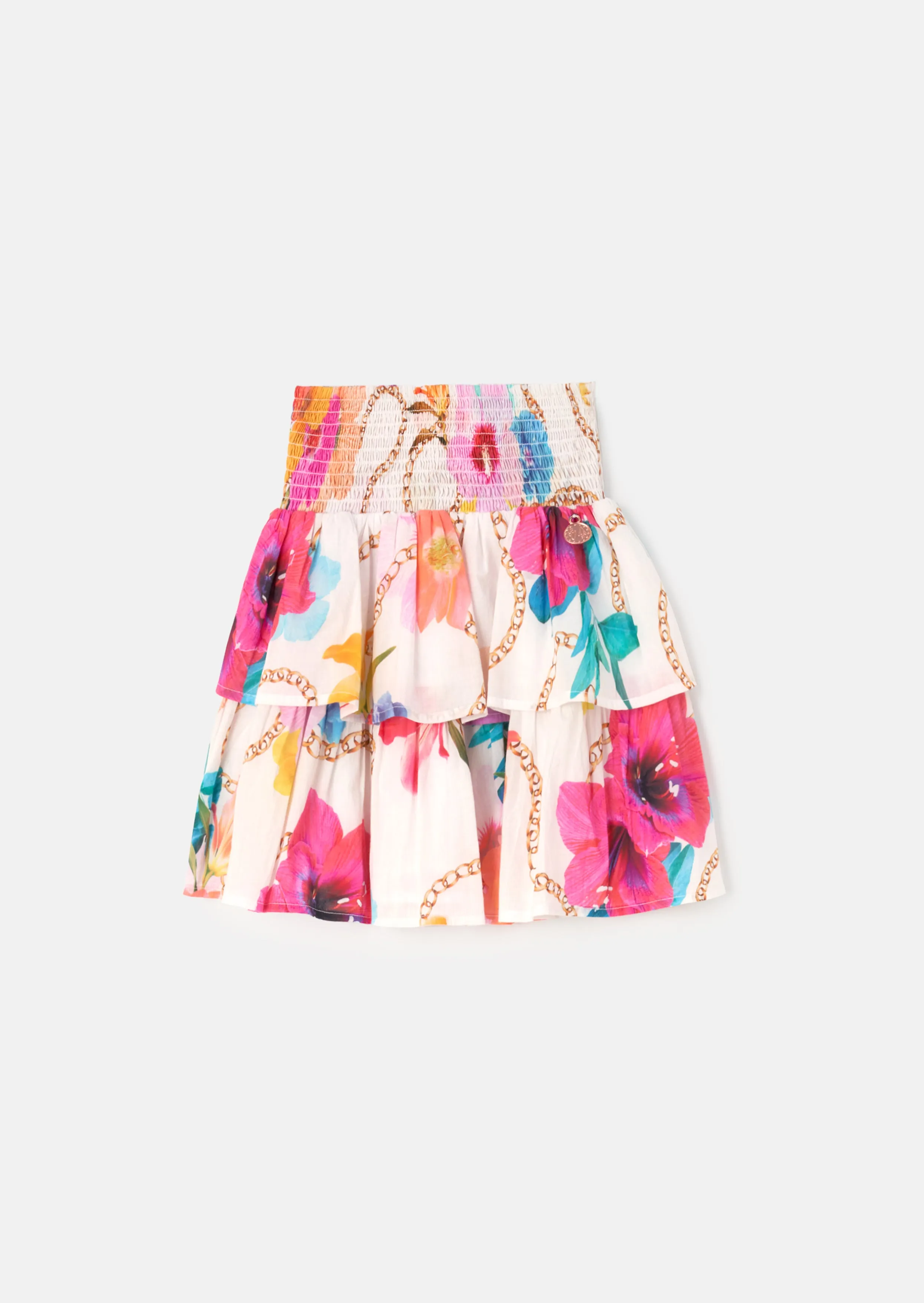 Katie Multi Tiered Print Skirt