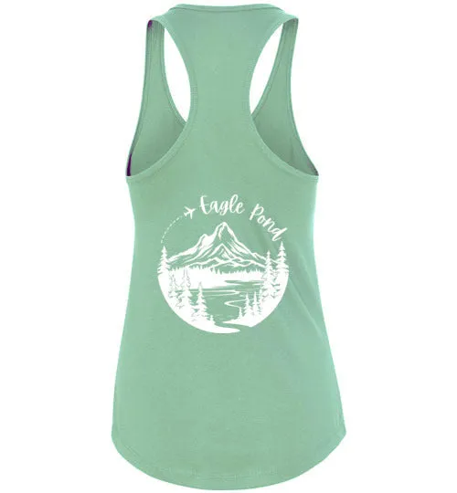 Kenwood-Evergreen Racerback Tank - Mountain Lake