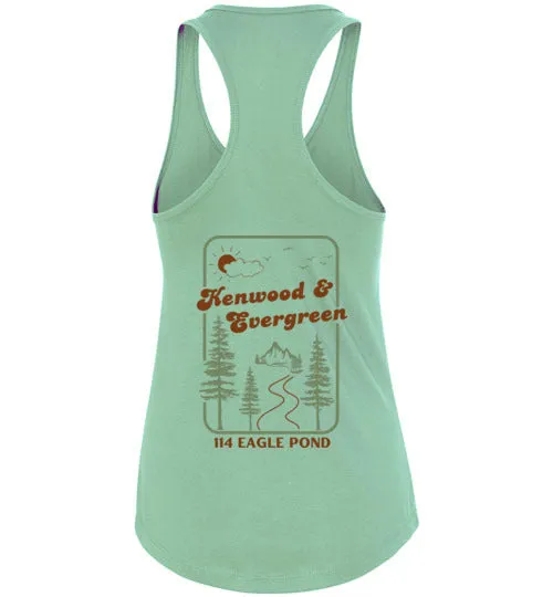 Kenwood-Evergreen Racerback Tank - Mountain Road