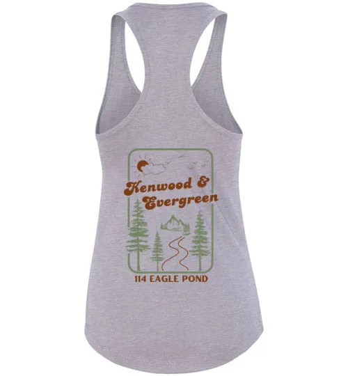 Kenwood-Evergreen Racerback Tank - Mountain Road