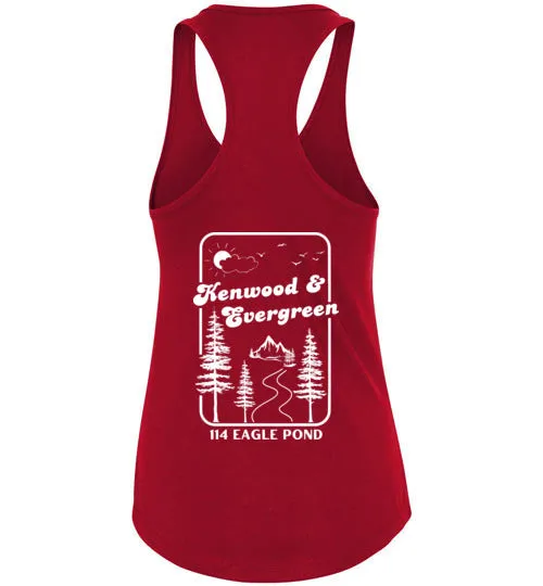 Kenwood-Evergreen Racerback Tank - Mountain Road