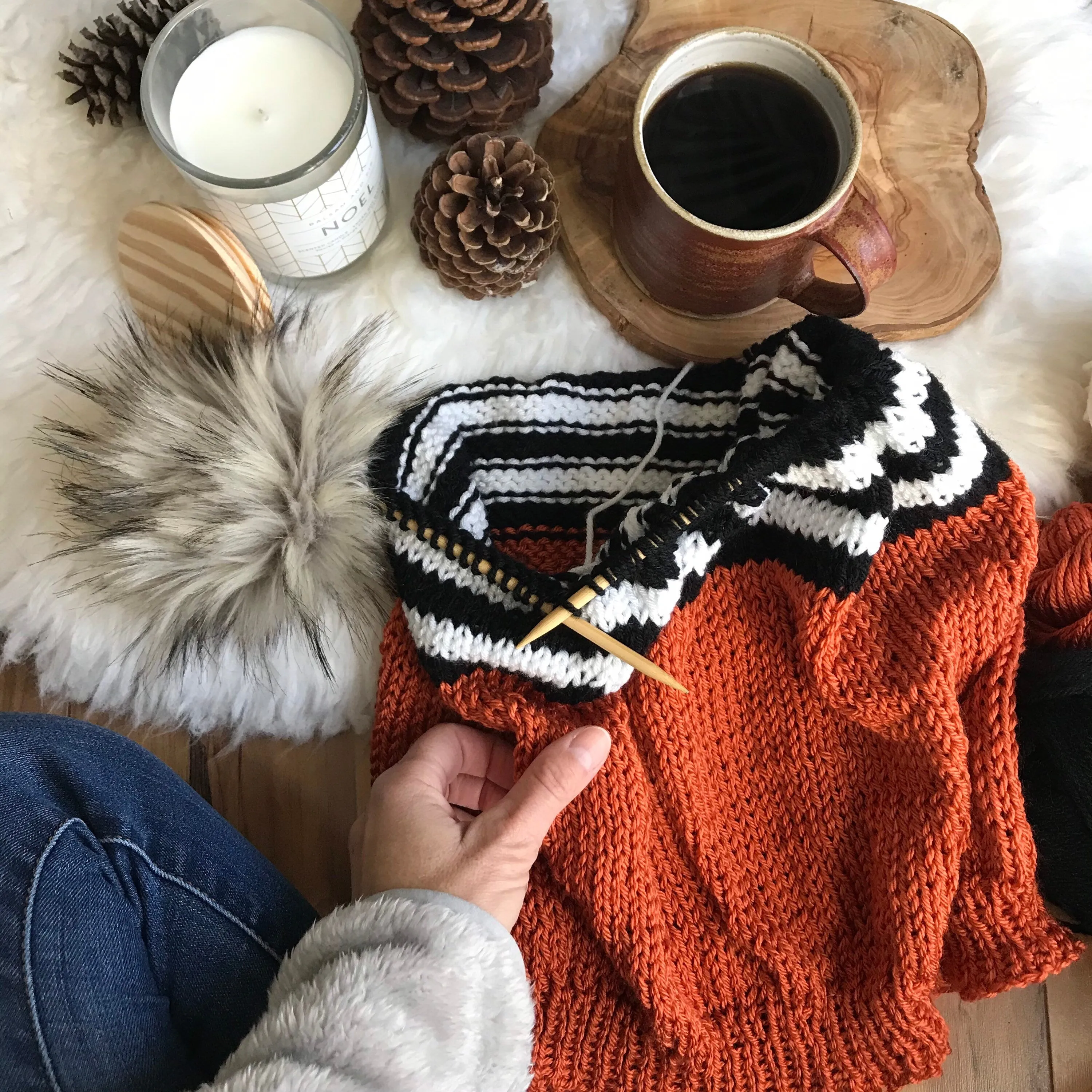 KNITTING PATTERN DIY Pumpkin Spice Women's Pullover Sweater, Women's Knit Top, Sweater Top, Simple Knit Top, Easy Knit Top, Easy Knit  Top