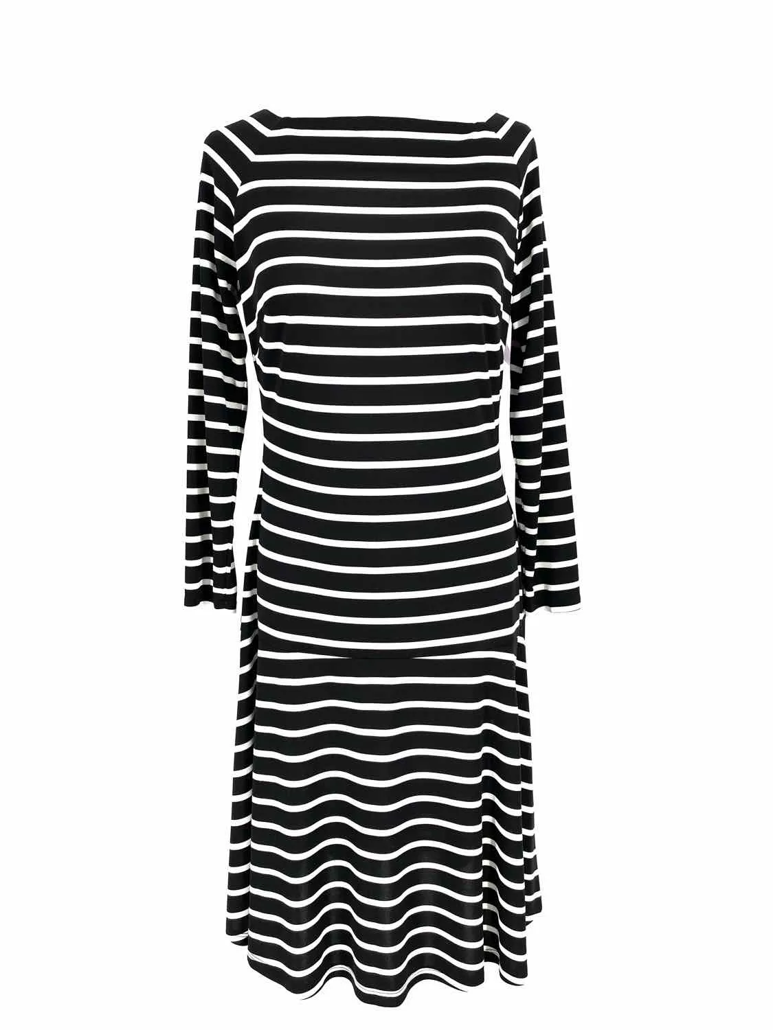 Lauren by RL Women's White/Black sheath Cotton Blend Plaid Size S sweater Dress