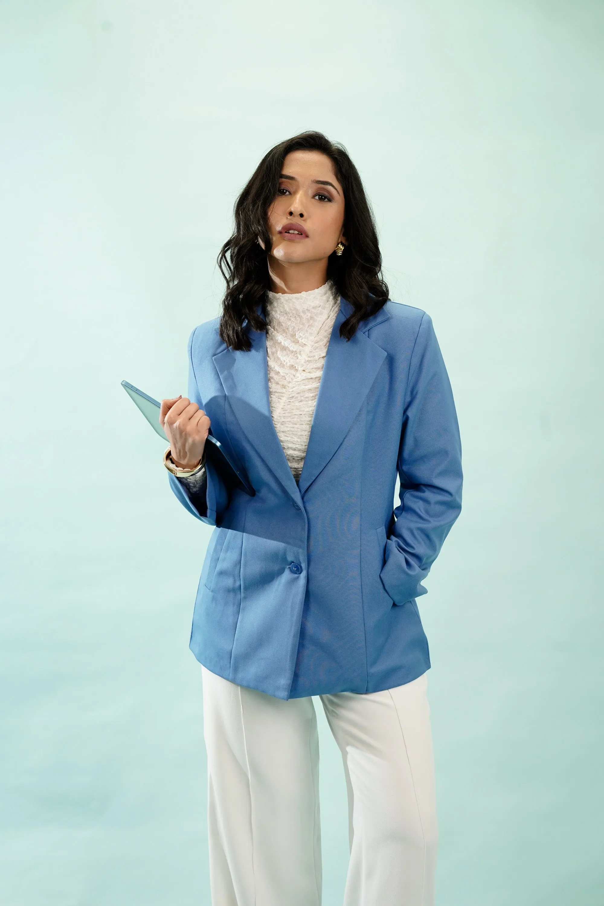 Lavish Blue Summer Blazer