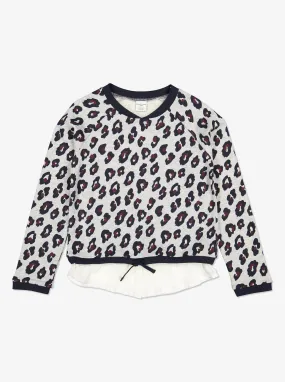 Leopard Print Kids Sweatshirt