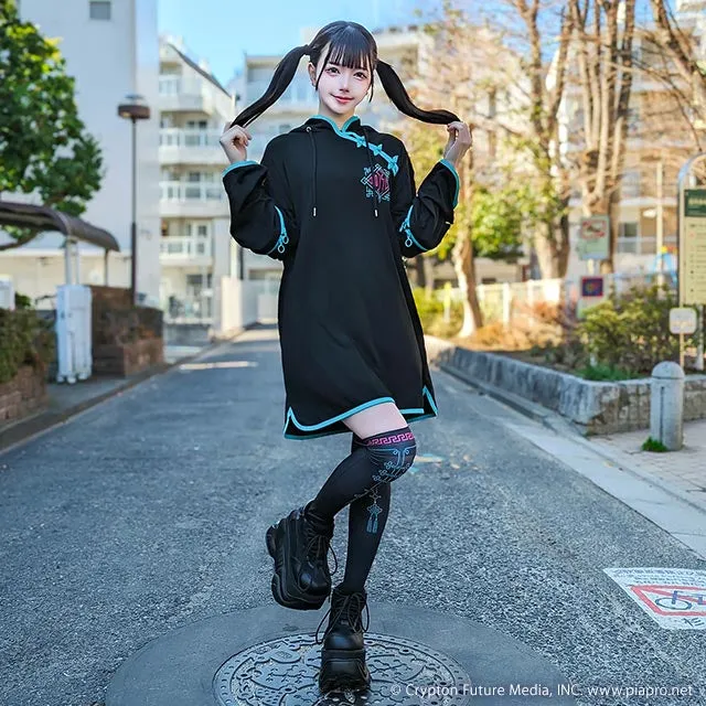 Listen Flavor x Hatsune Miku hoodie dress