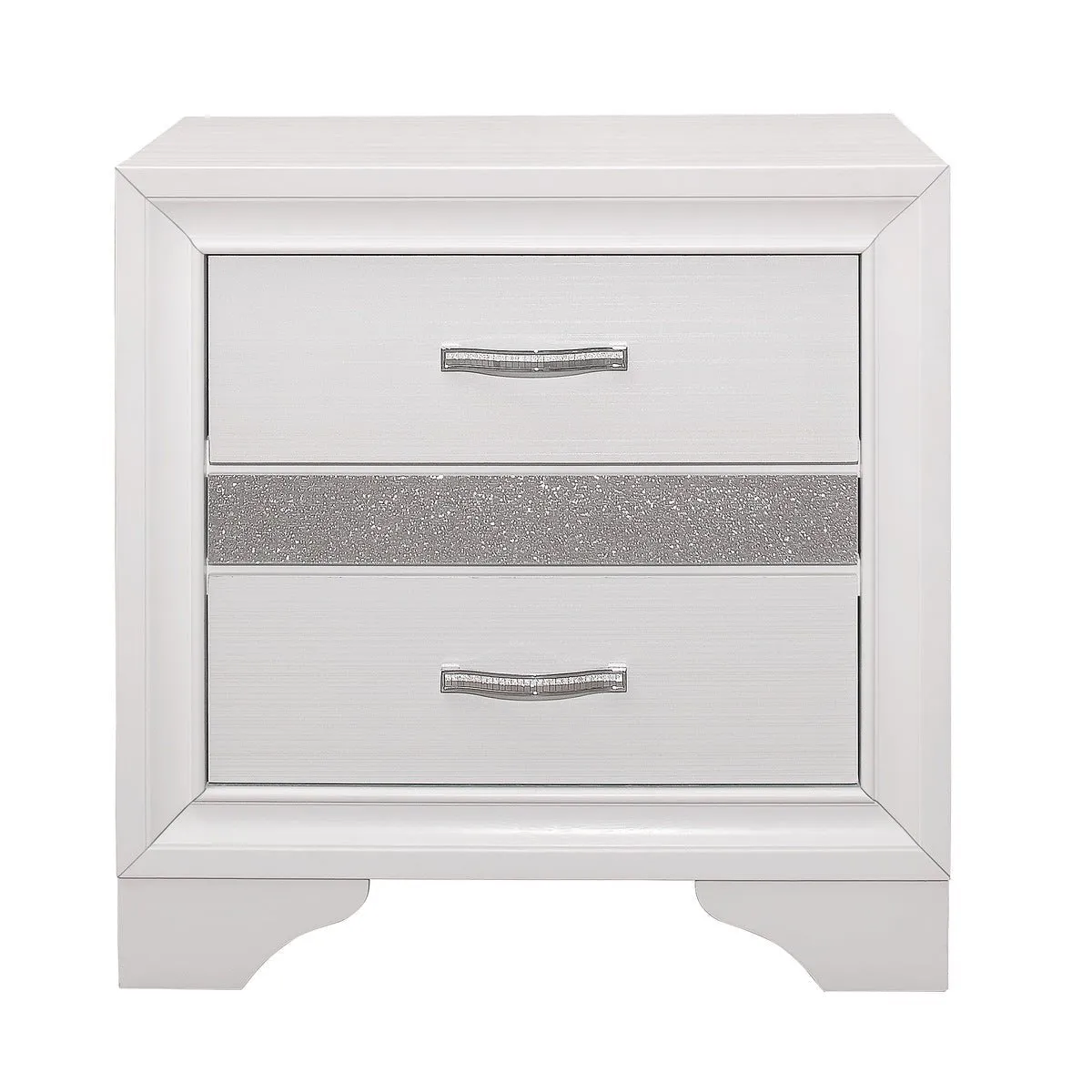 Luster White Night Stand