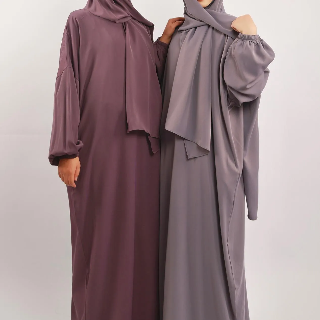 MA001 Hijab Attached Hoodie Abaya