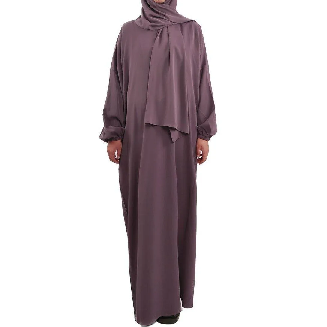 MA001 Hijab Attached Hoodie Abaya