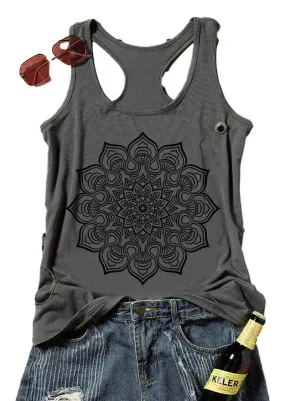 Mandala Print Tank Top