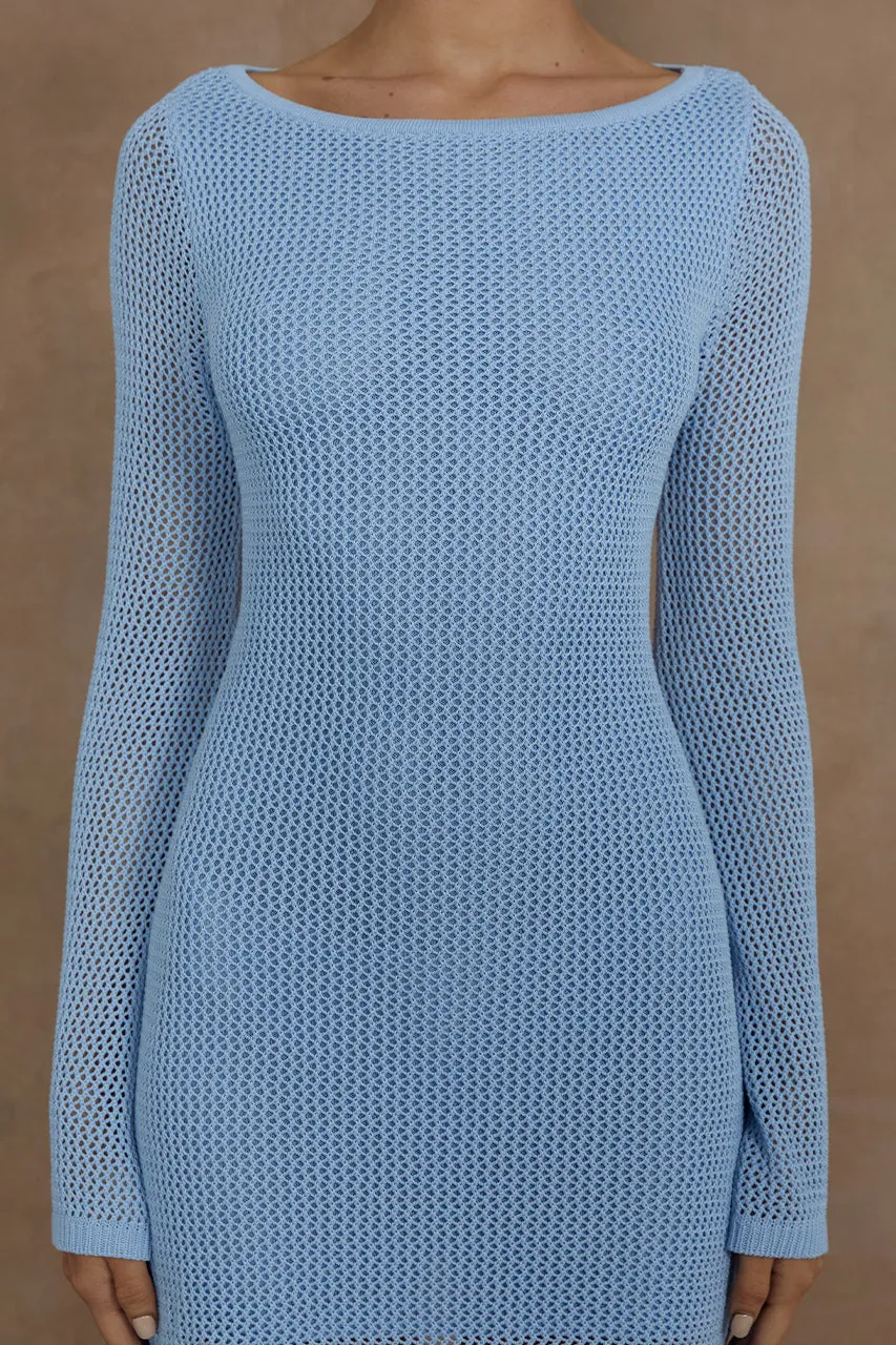 MARIS MINI DRESS - ICE BLUE