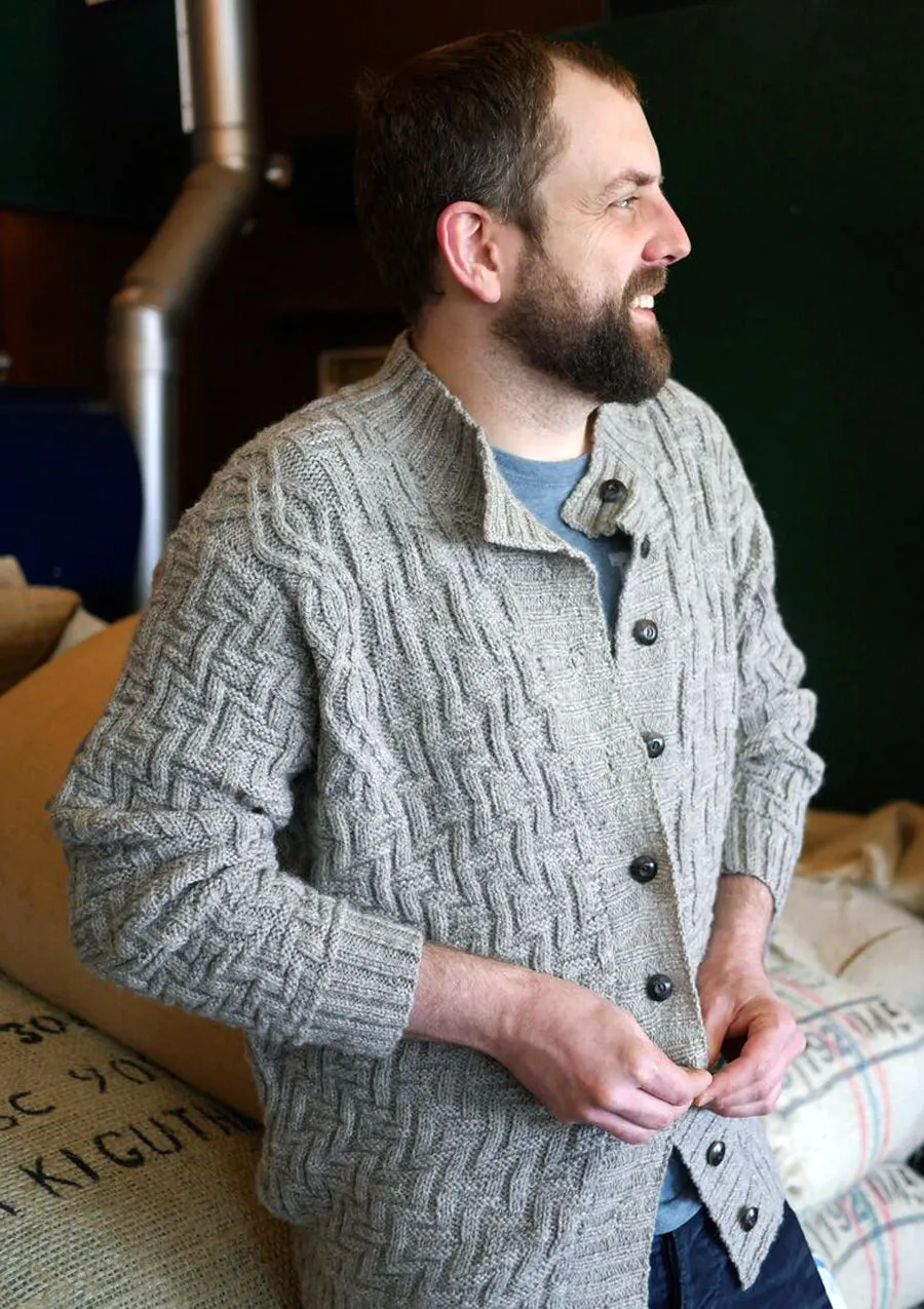 Mayan Puzzle Cardigan <br/><small>knitting pattern</small>