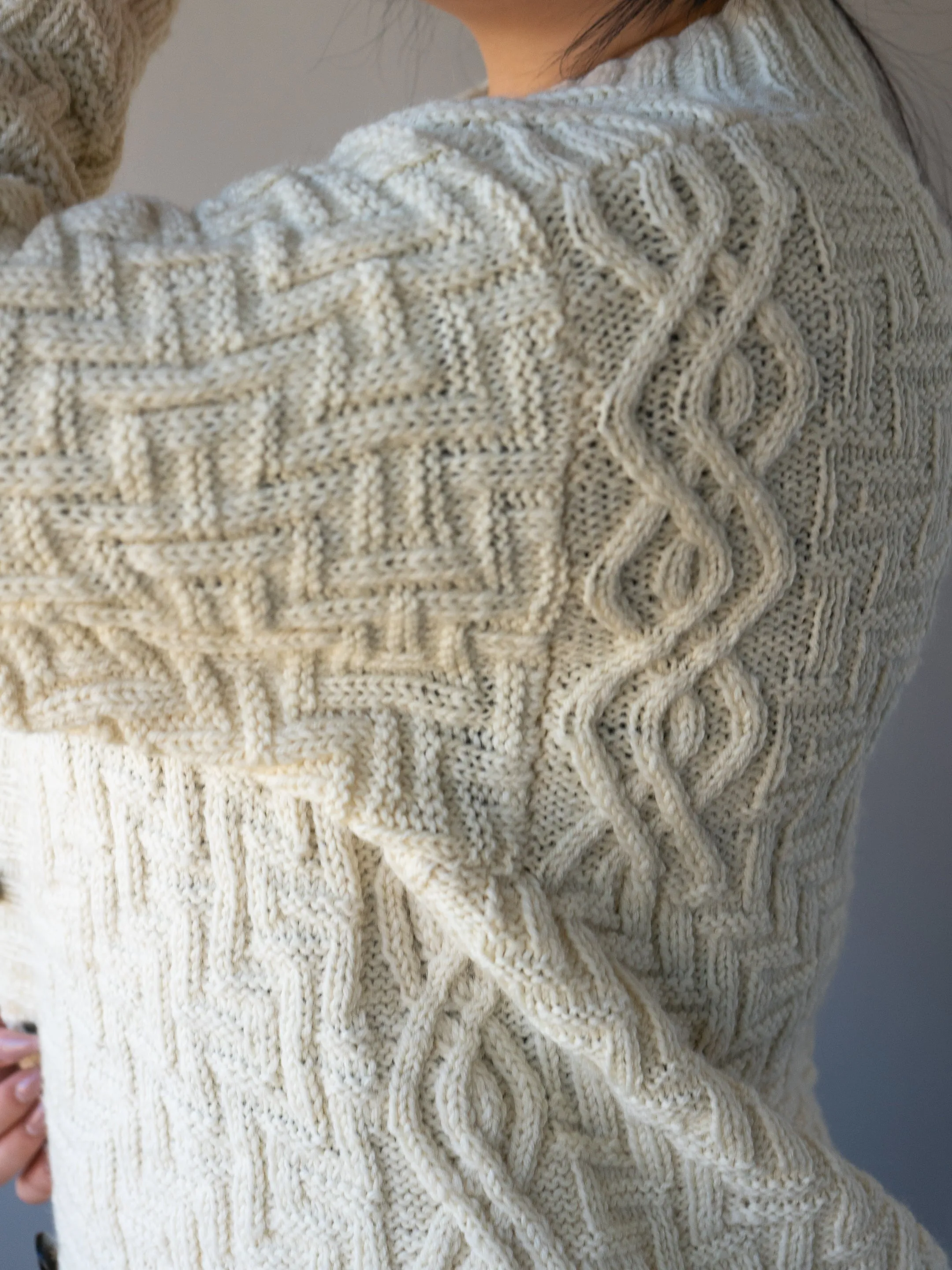 Mayan Puzzle Cardigan <br/><small>knitting pattern</small>