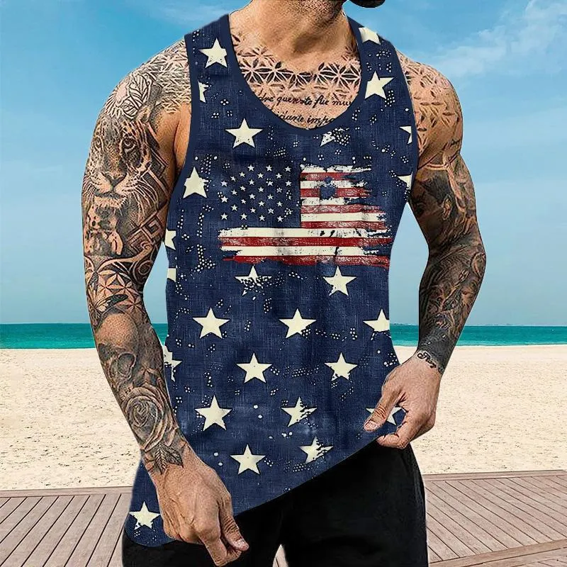 Men's God Bless USA Muscle Fit Tank 96320499YY