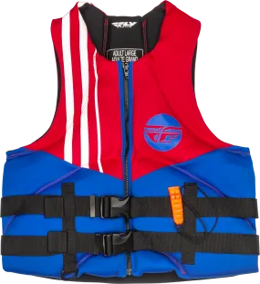 NEOPRENE FLOTATION VEST RED/WHITE/BLUE XL