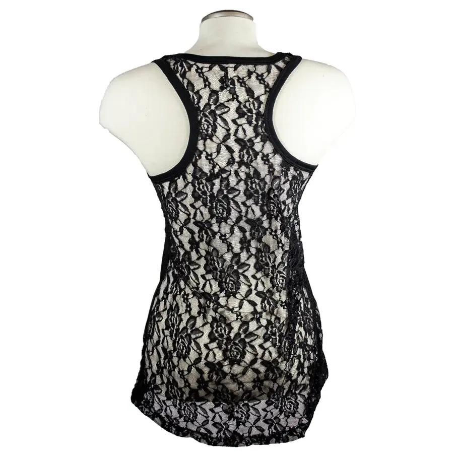 Open Road Women's Devilish Lace Back Tank Top